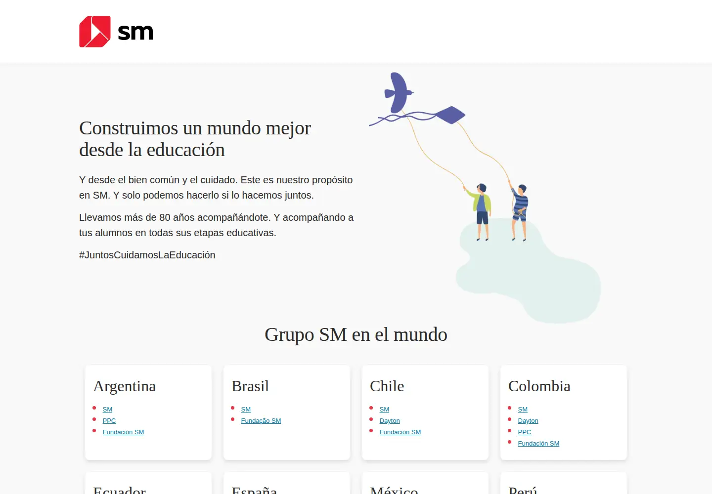 Screenshot of grupo-sm.com