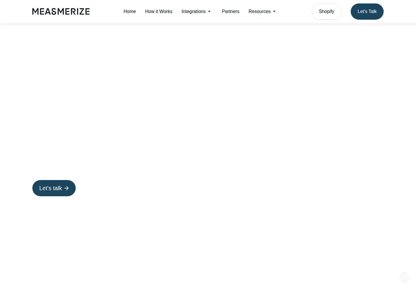 Screenshot of measmerize.com