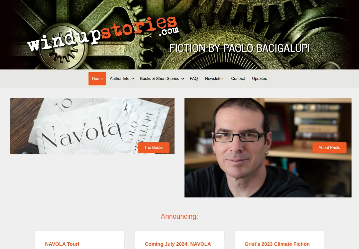Captured homepage of windupstories.com in the current scan