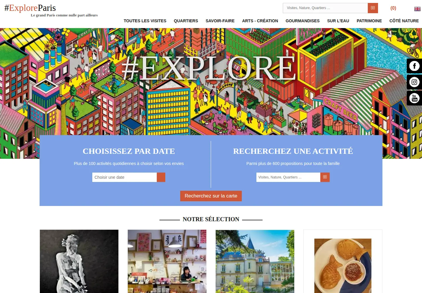 Screenshot of exploreparis.com