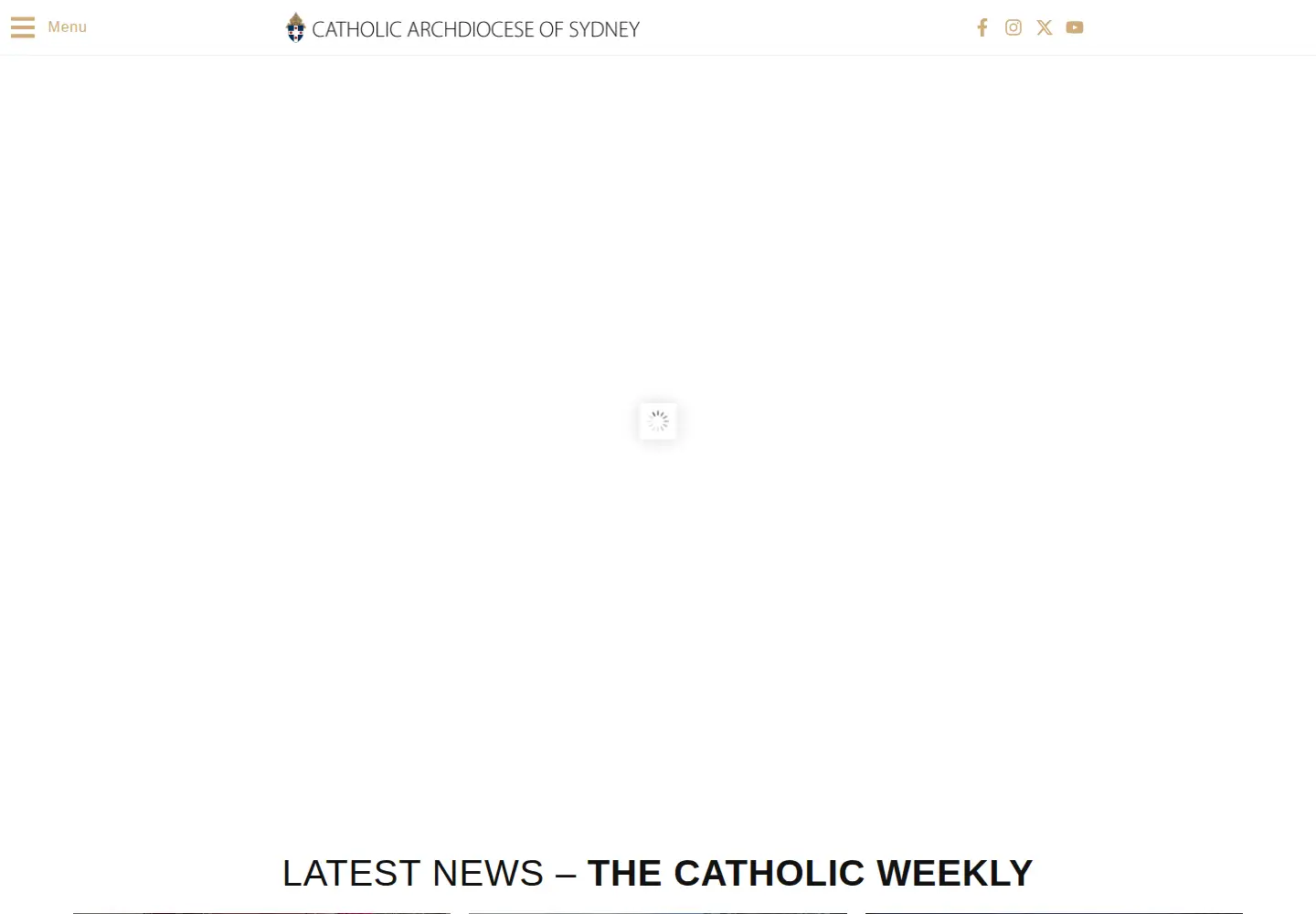 Screenshot of sydneycatholic.org