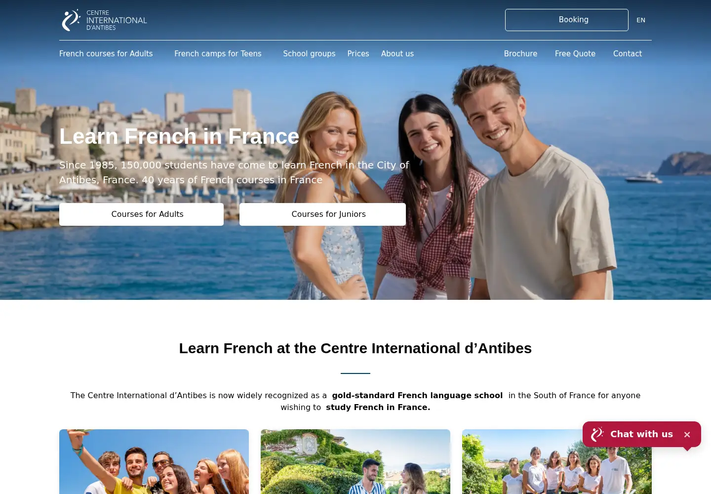 Screenshot of cia-france.com