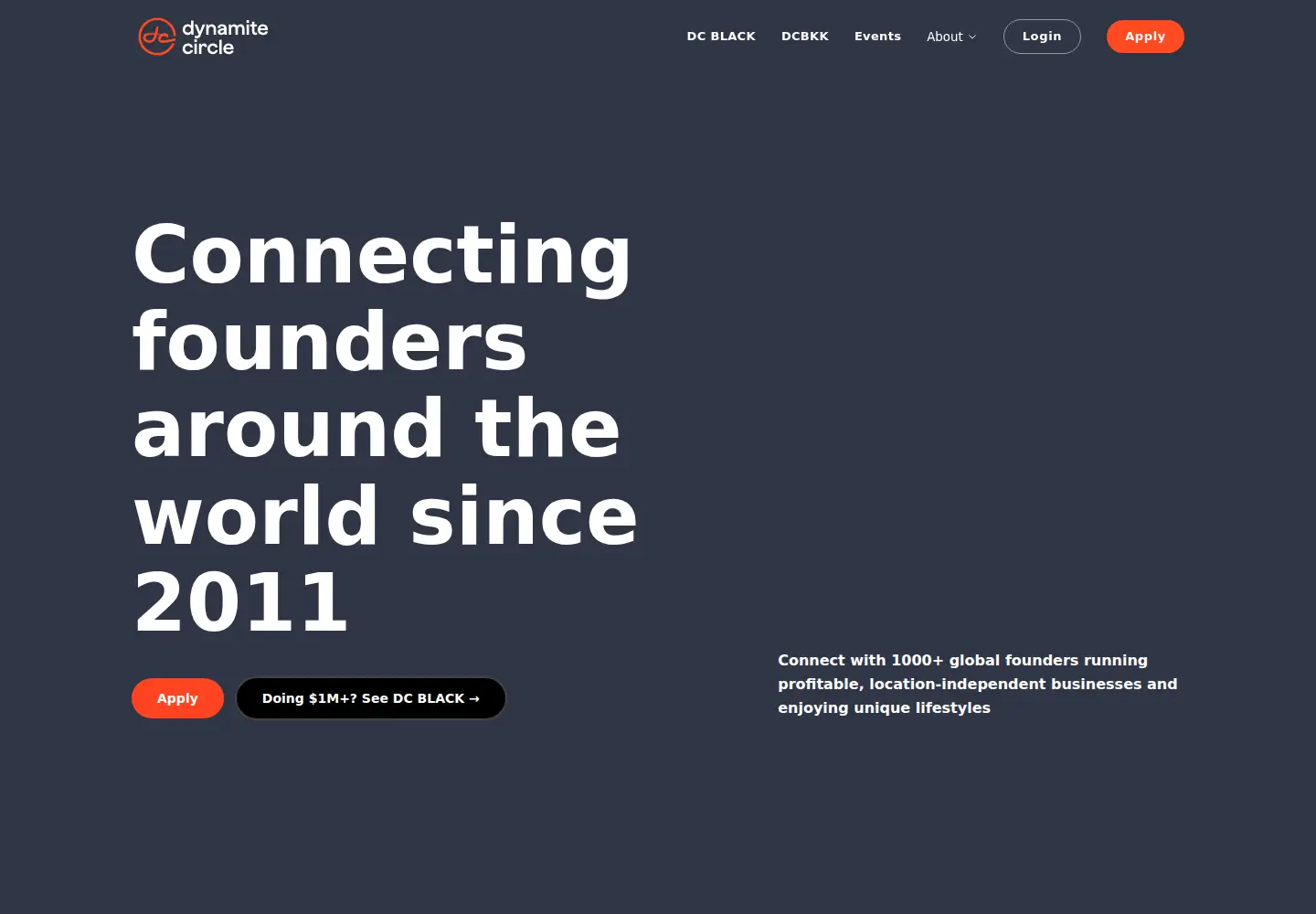 Captured homepage of dynamitecircle.com in the current scan
