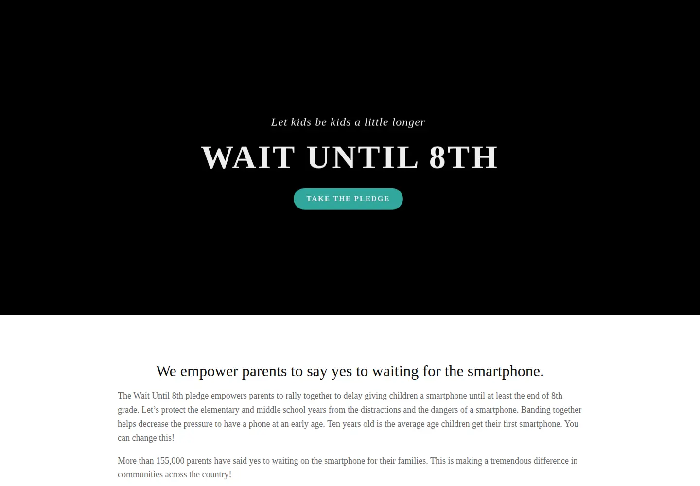 Screenshot of waituntil8th.org