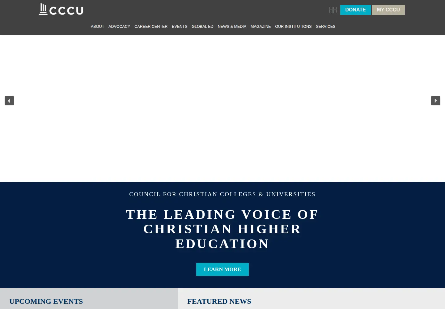 Screenshot of cccu.org