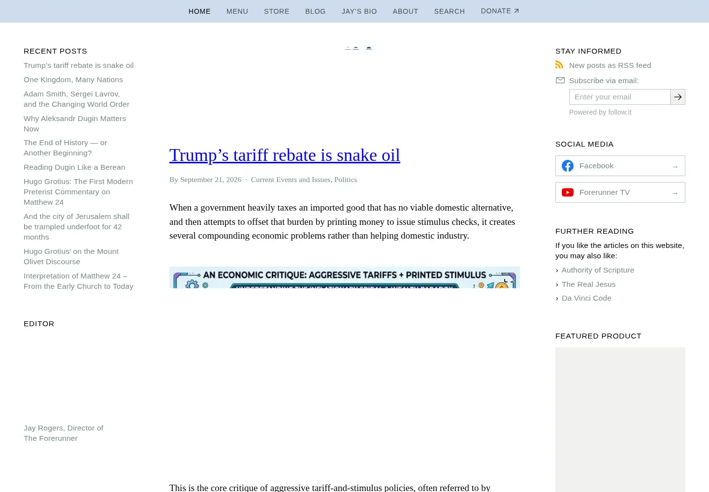Screenshot of forerunner.com