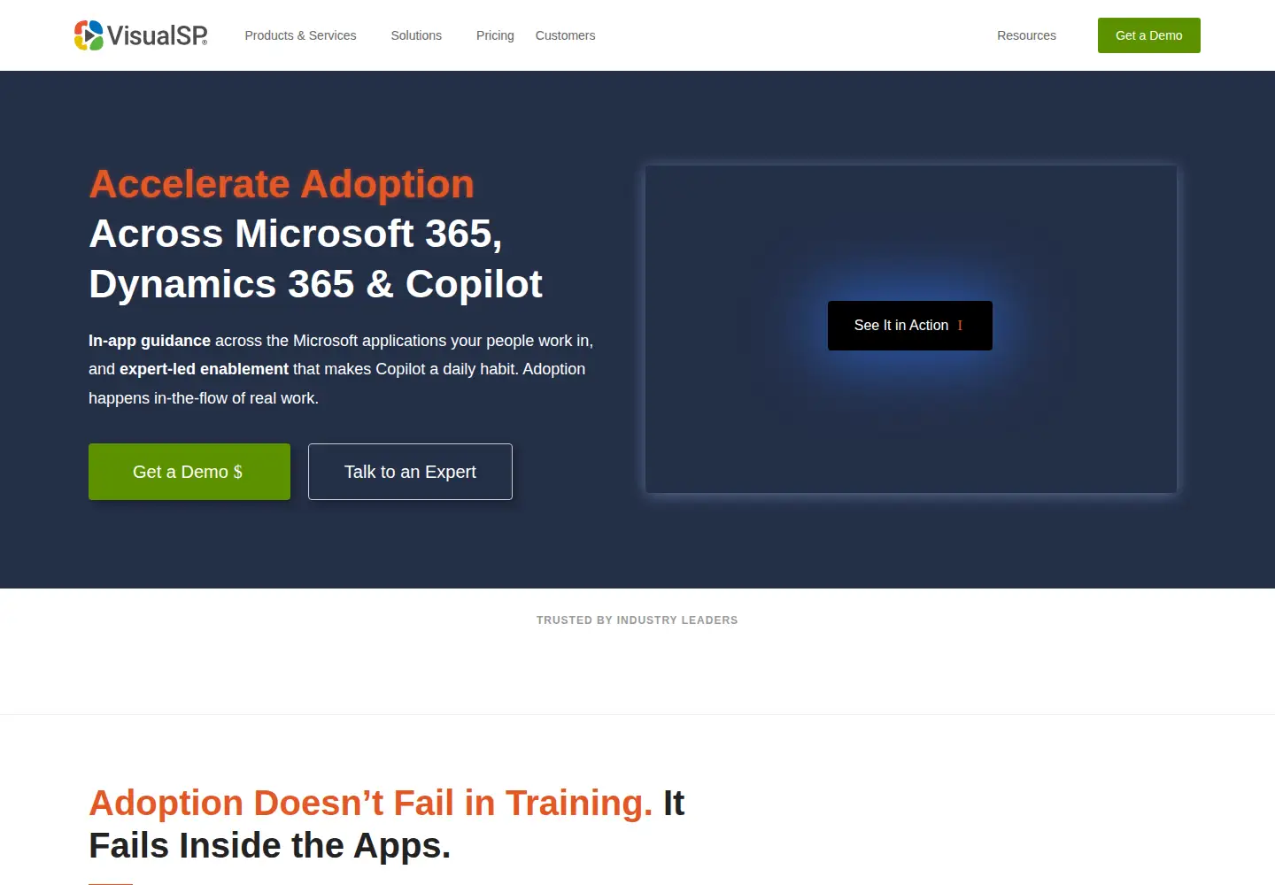 Screenshot of visualsp.com