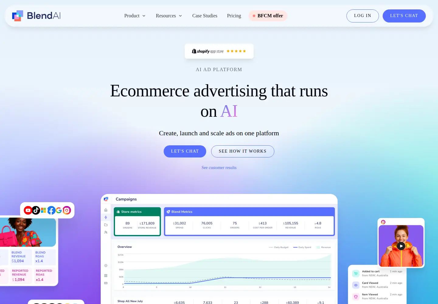 Screenshot of blend-ai.com