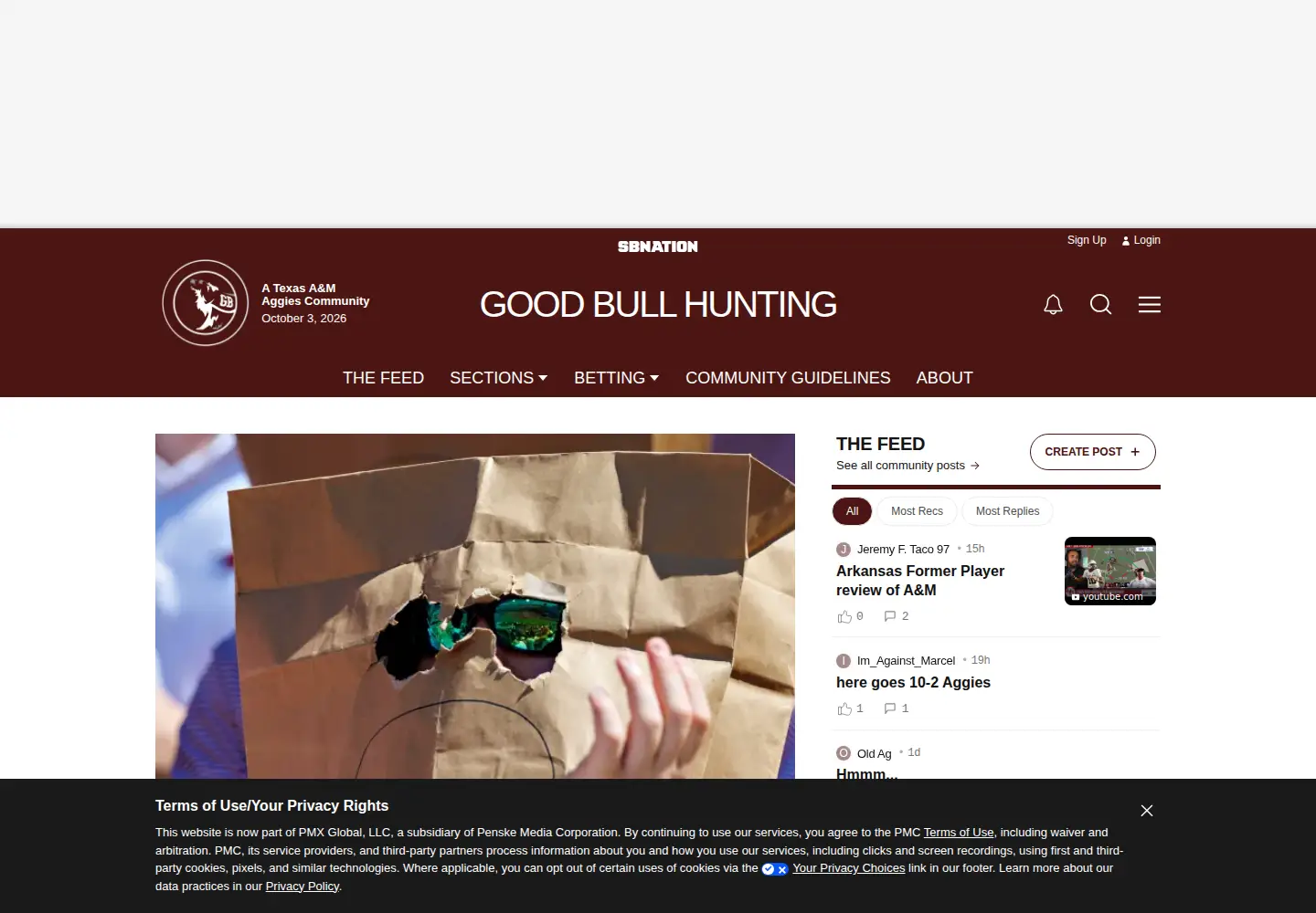 Screenshot of goodbullhunting.com