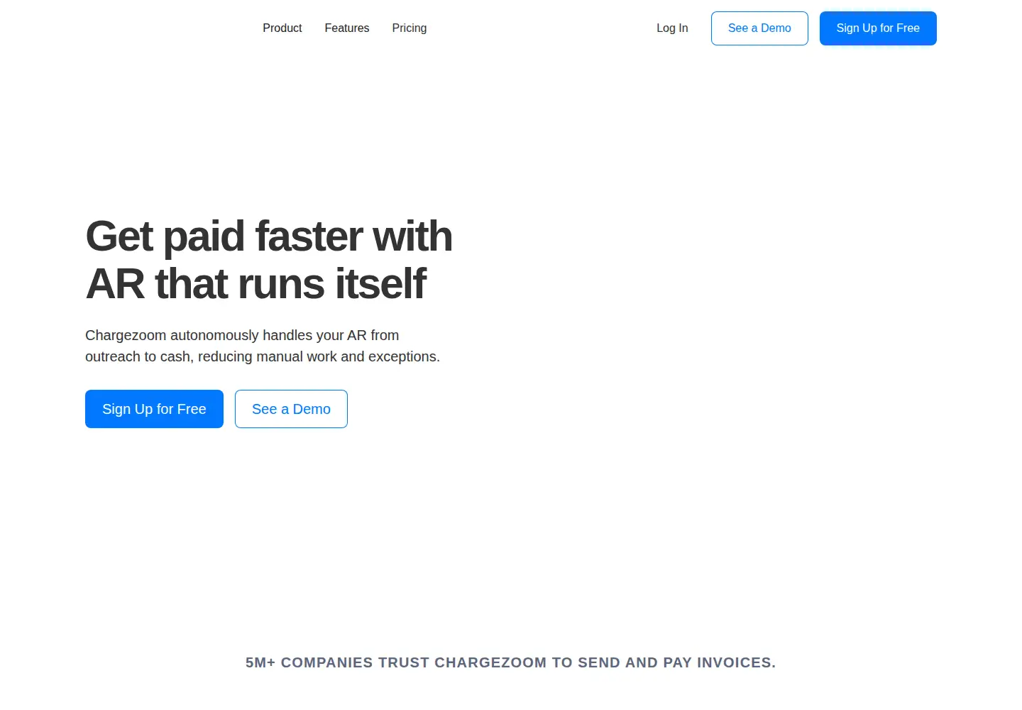 Screenshot of chargezoom.com