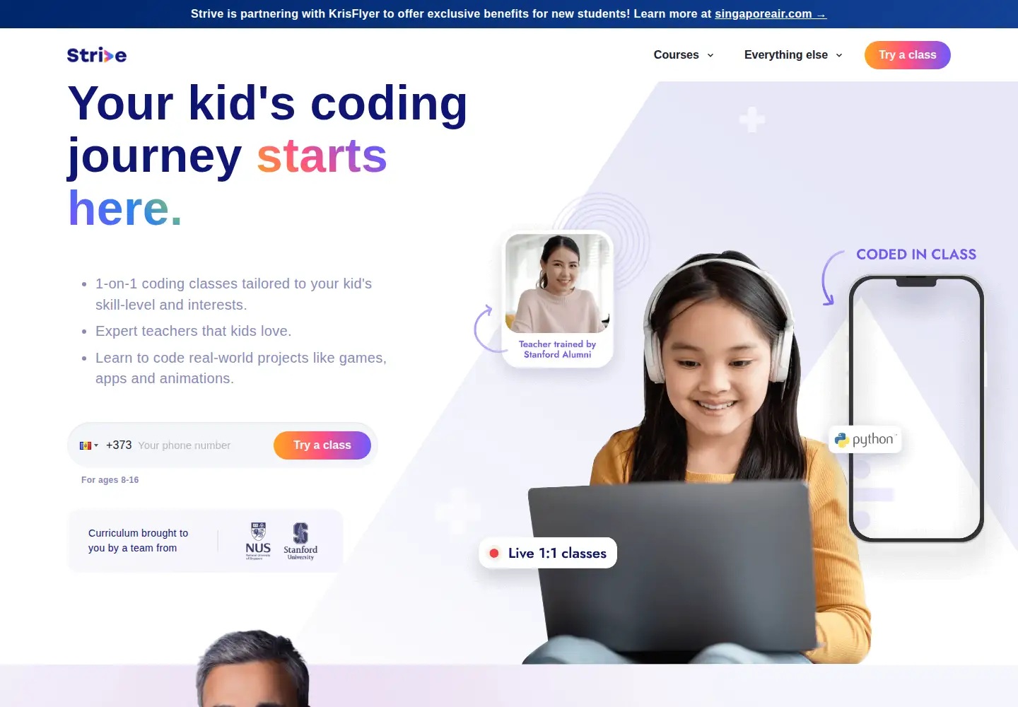 Screenshot of strivemath.com