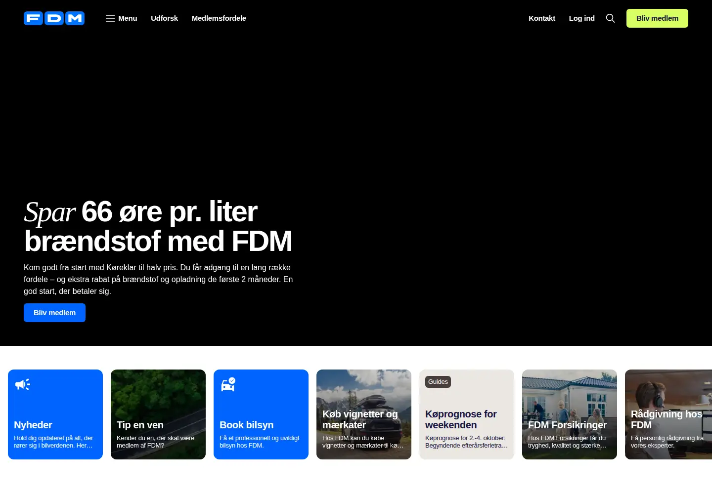 Screenshot of fdm.dk