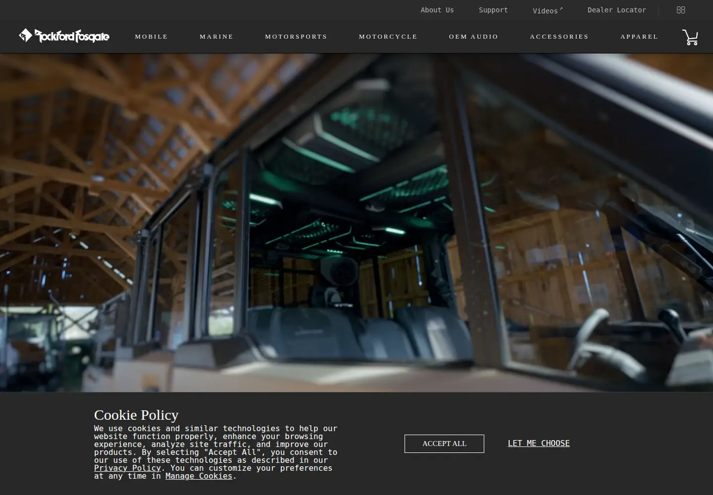 Screenshot of rockfordfosgate.com