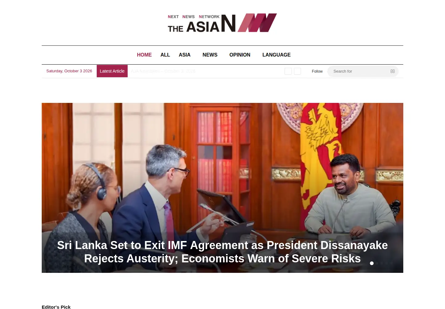 Screenshot of theasian.asia