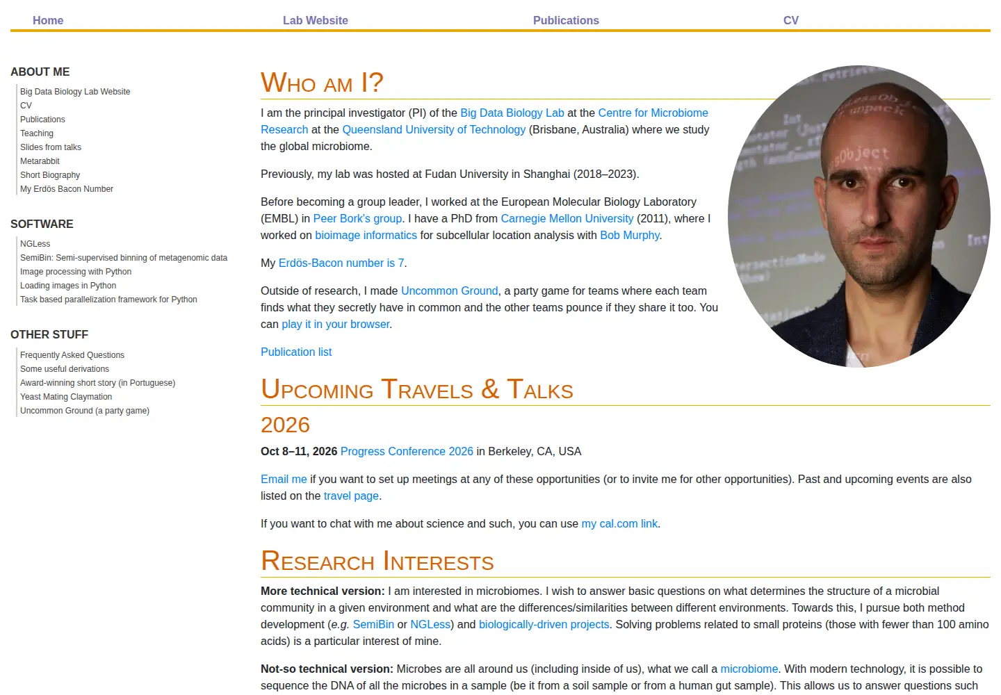Screenshot of luispedro.org