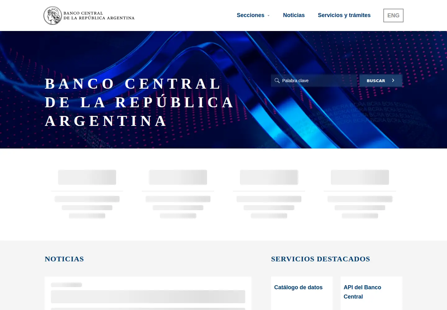 Screenshot of bcra.gov.ar