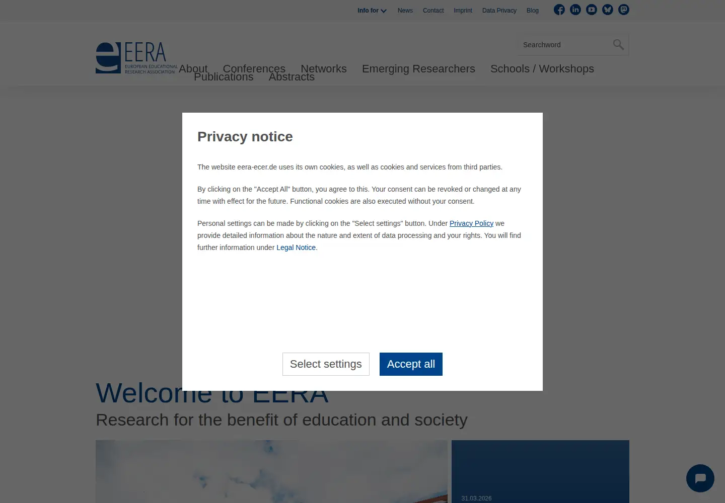 Screenshot of eera-ecer.de