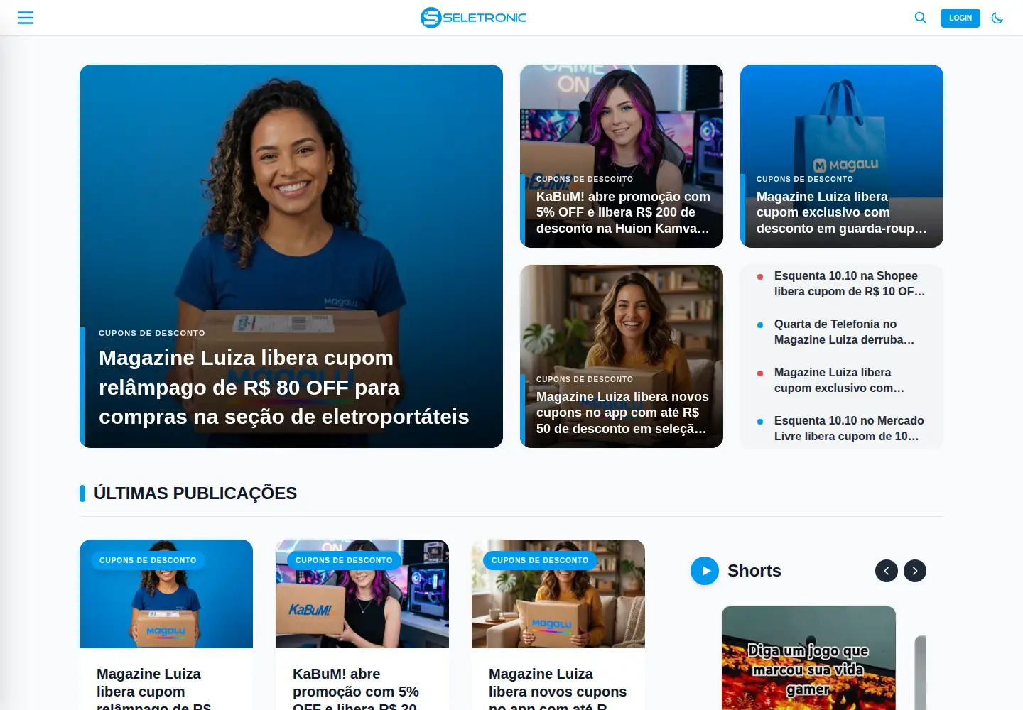 Screenshot of seletronic.com.br