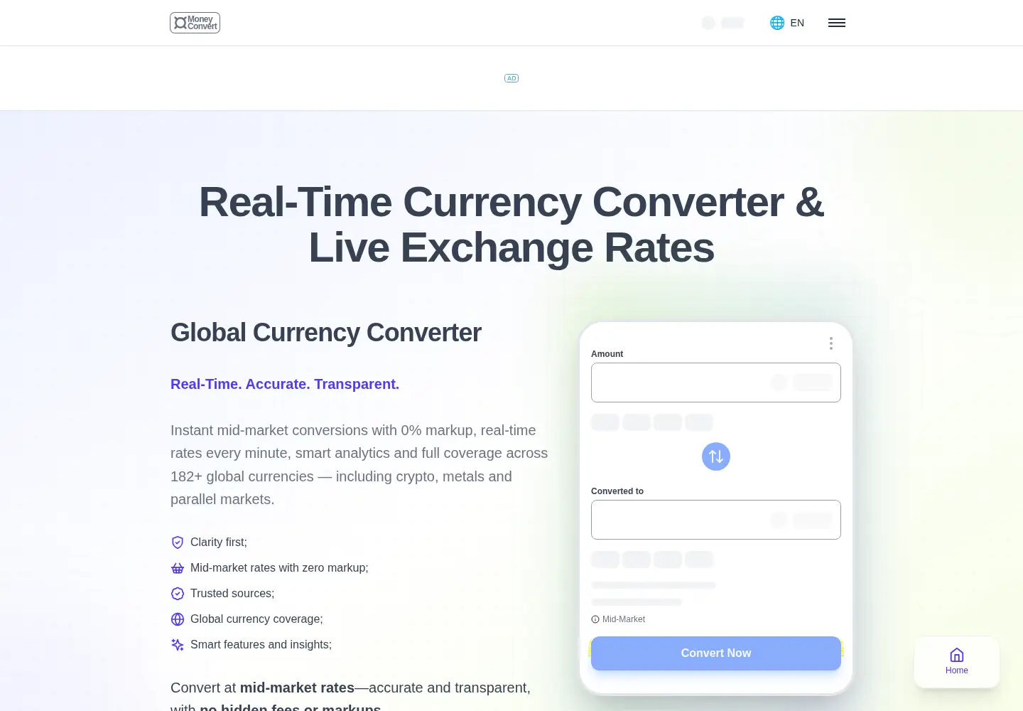Screenshot of moneyconvert.net