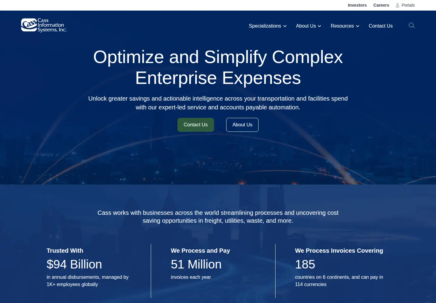 Screenshot of cassinfo.com