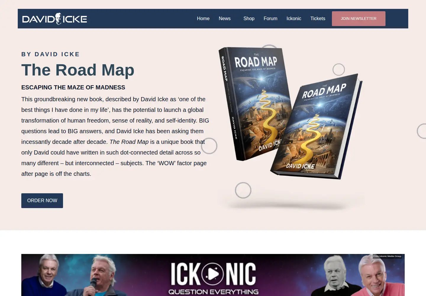 Screenshot of davidicke.com