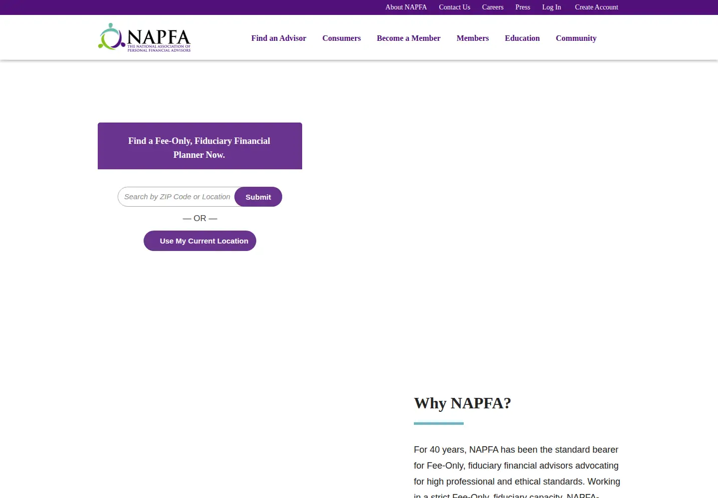 Screenshot of napfa.org