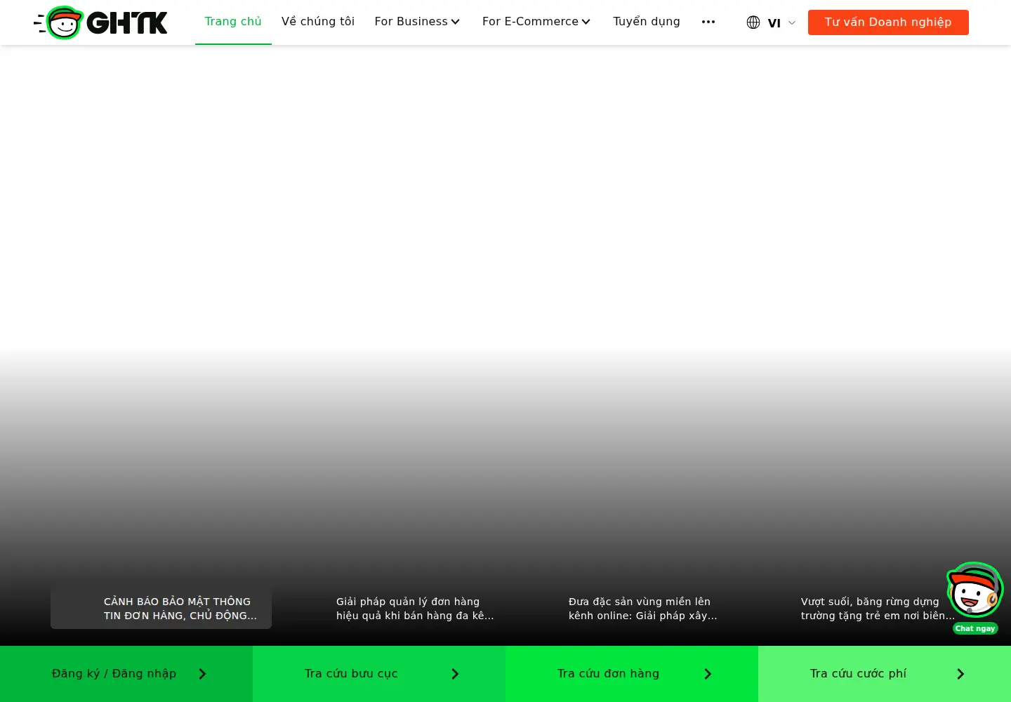 Screenshot of giaohangtietkiem.vn