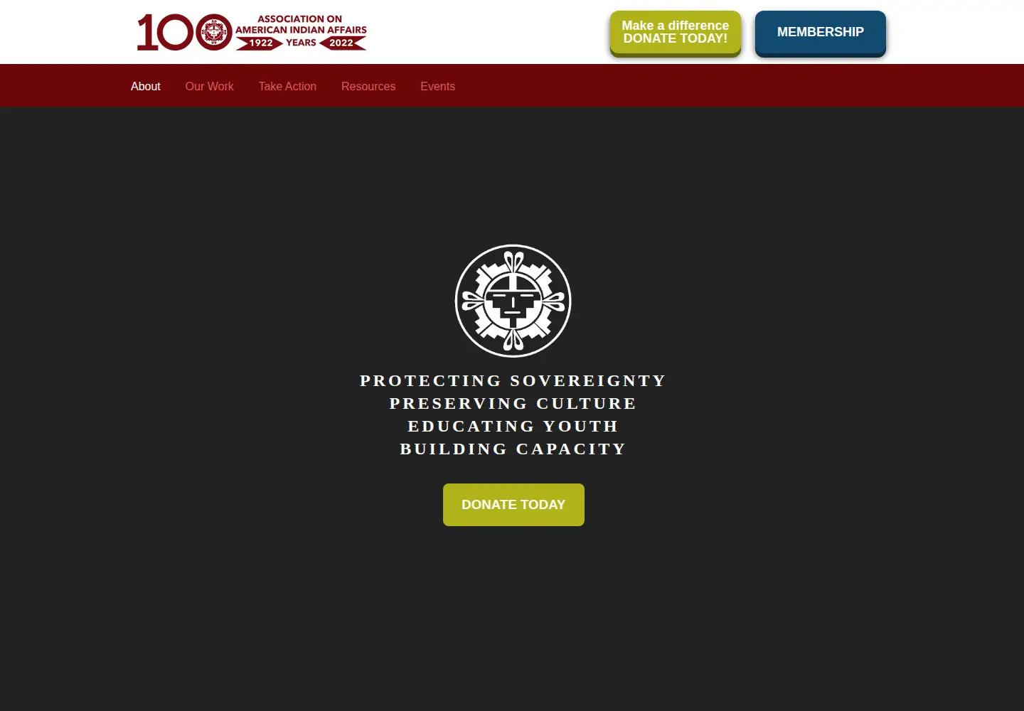 Screenshot of indian-affairs.org
