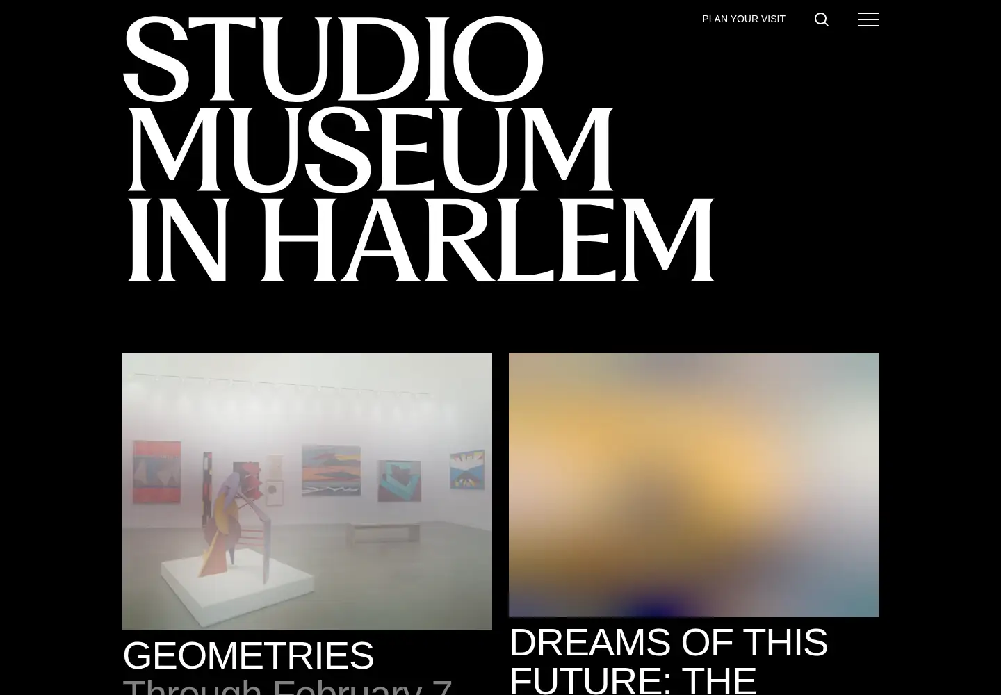 Screenshot of studiomuseum.org