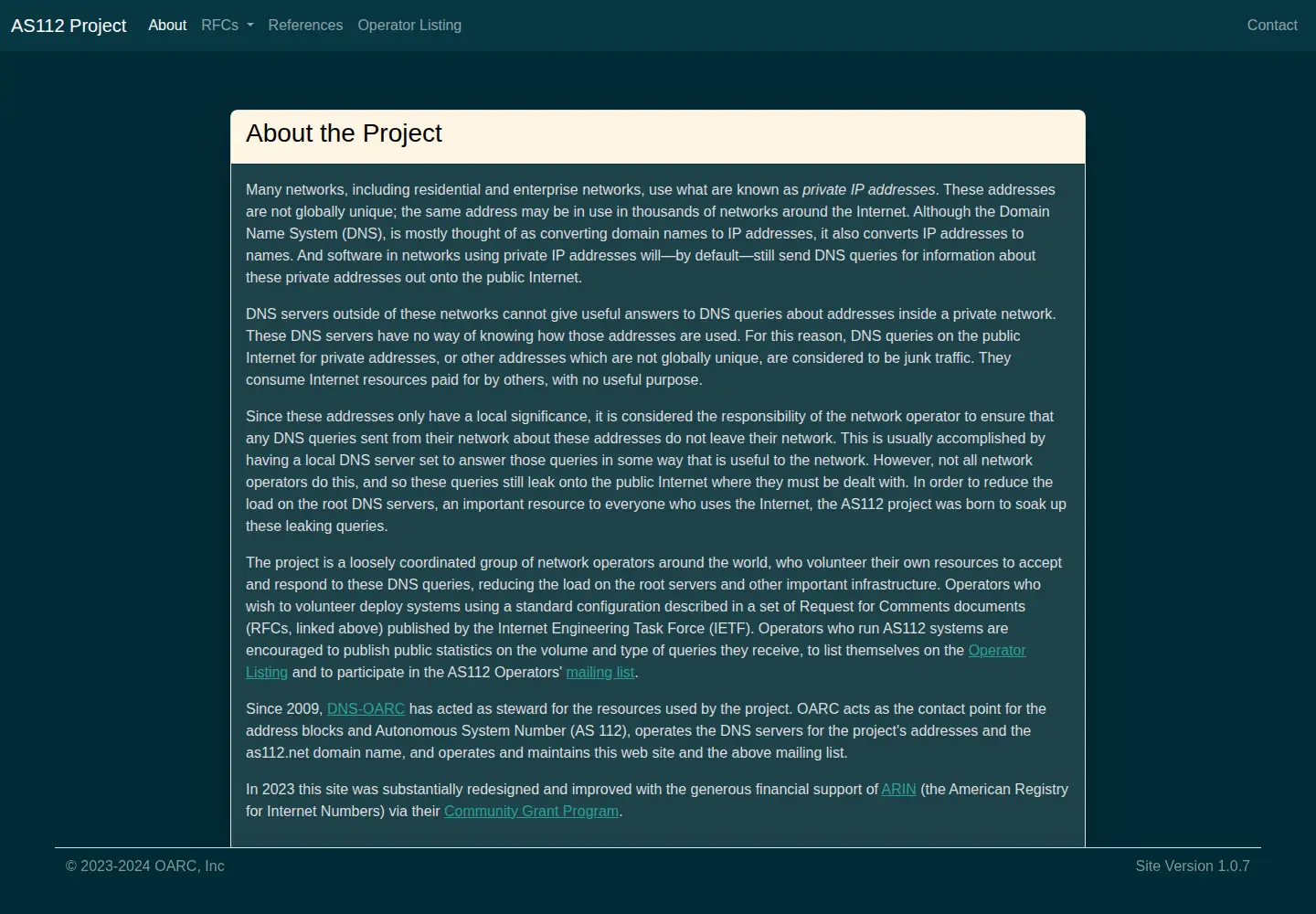 Screenshot of as112.net
