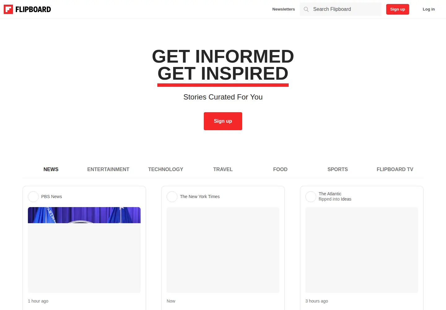 Screenshot of flip.it