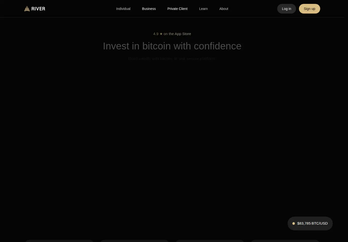 Screenshot of river.com
