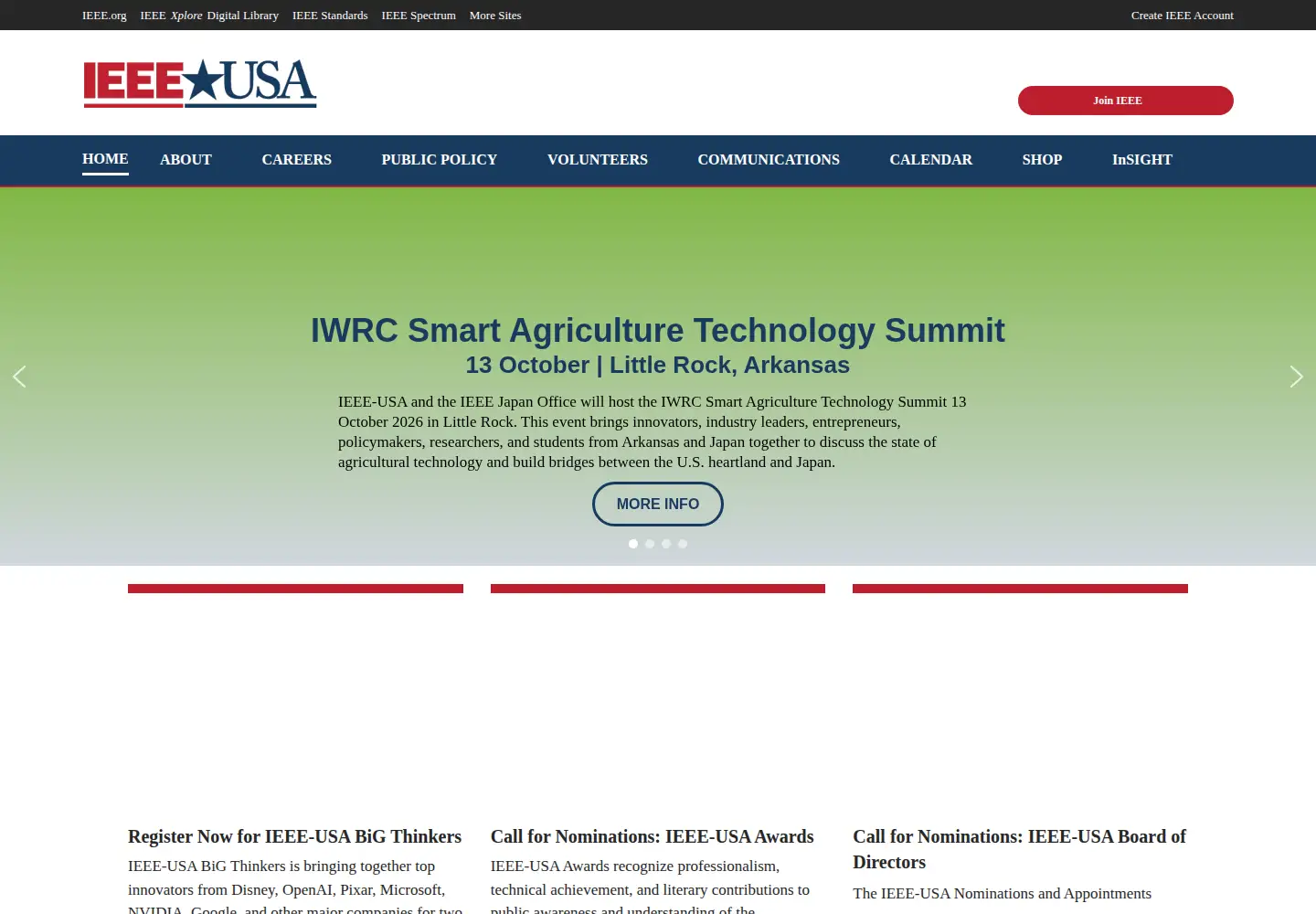 Screenshot of ieeeusa.org