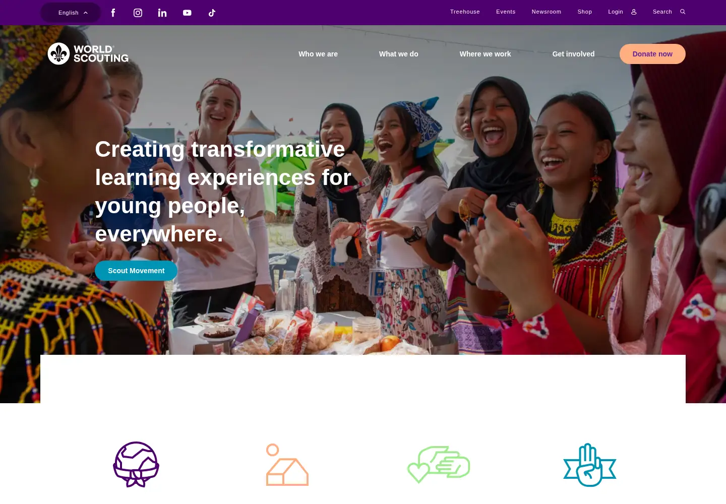 Screenshot of scout.org