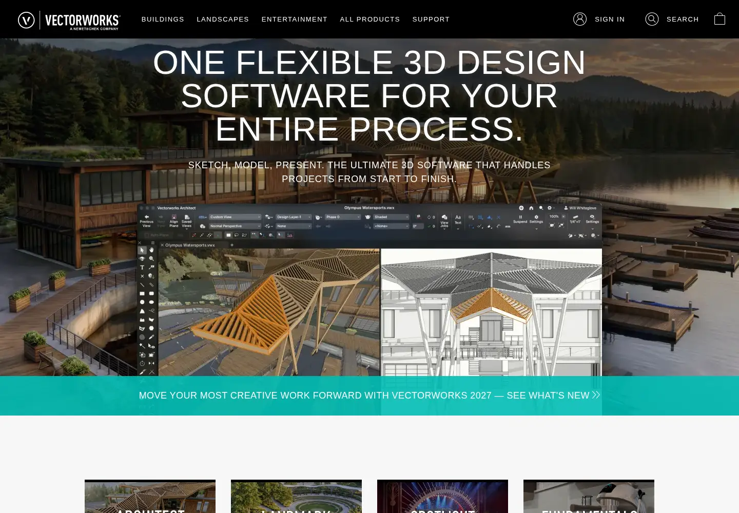 Screenshot of vectorworks.net