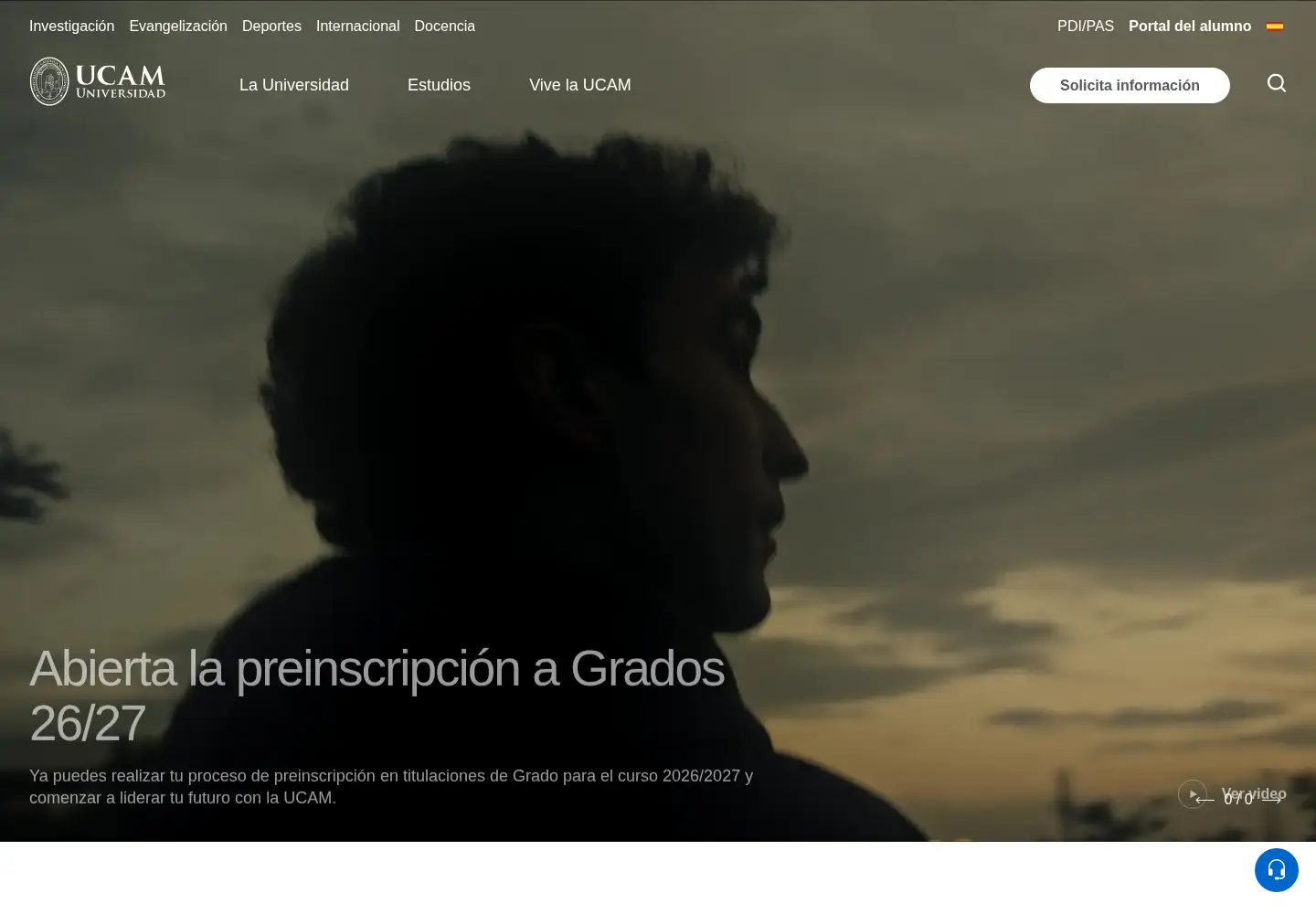 Screenshot of ucam.edu