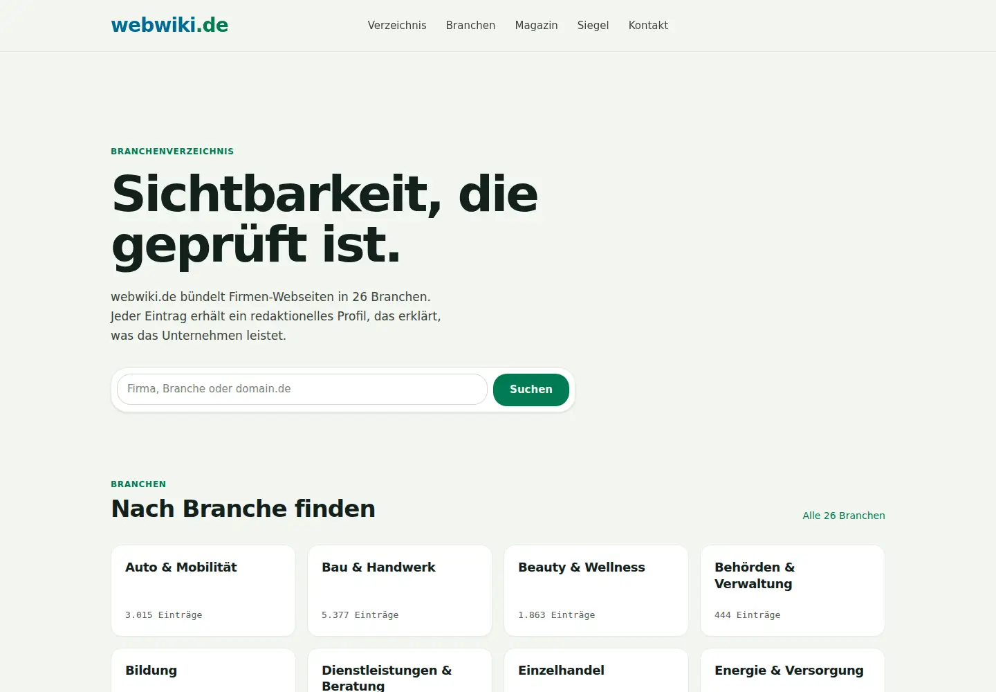 Screenshot of webwiki.de