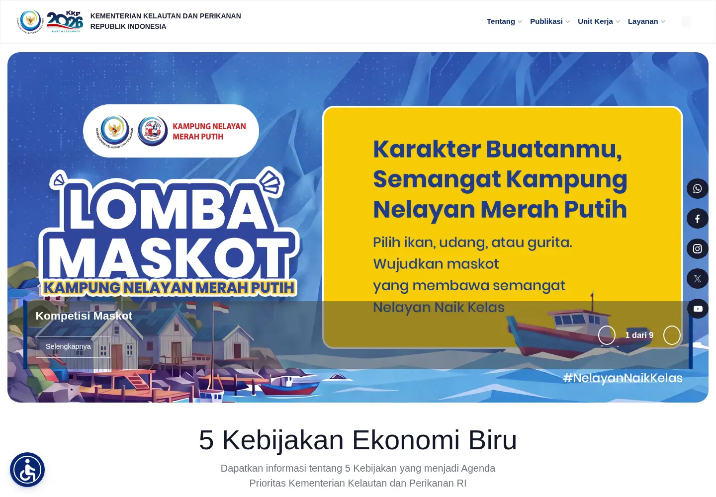 Screenshot of kkp.go.id