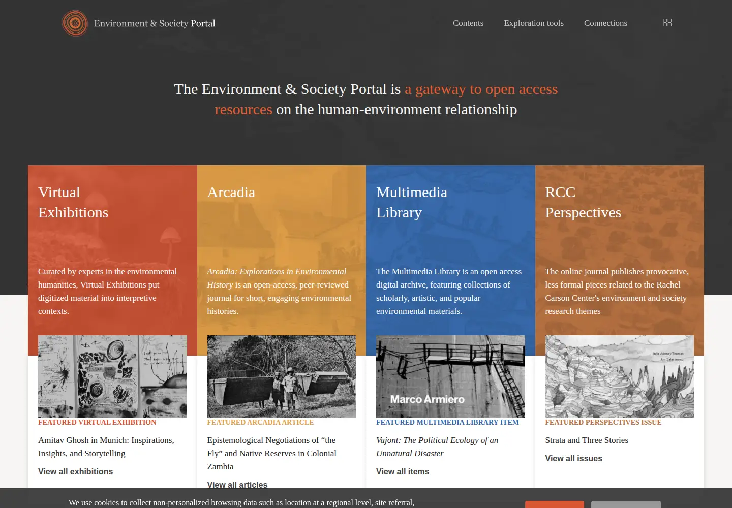 Screenshot of environmentandsociety.org