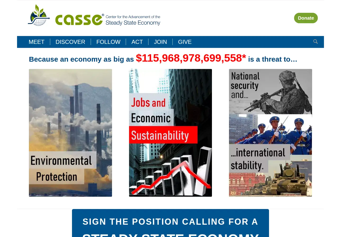Screenshot of steadystate.org