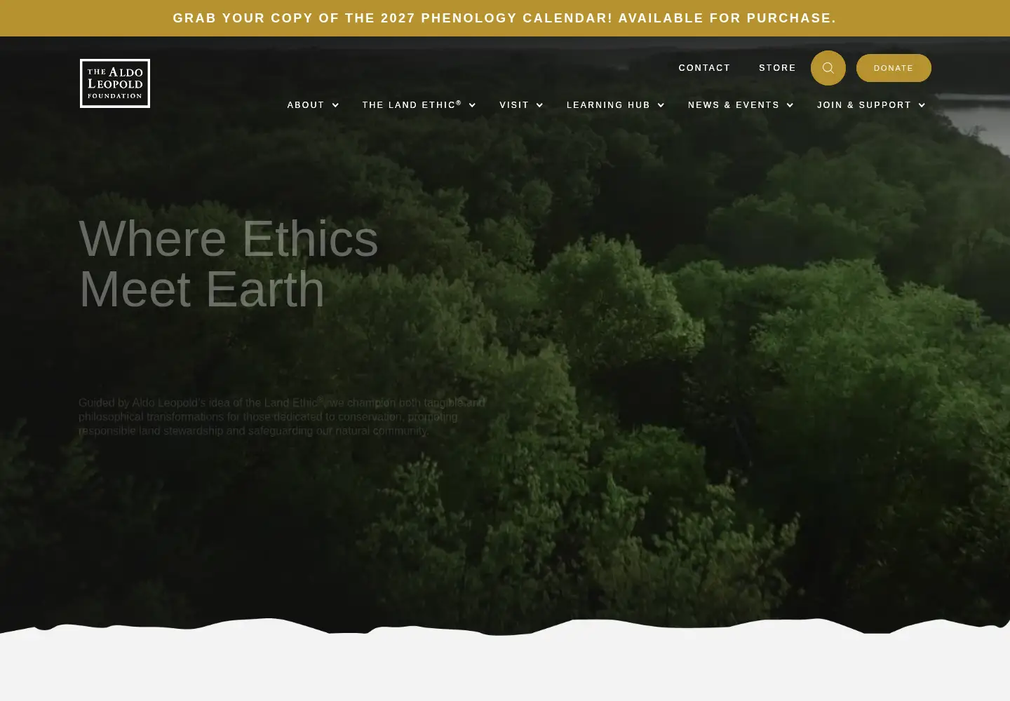 Screenshot of aldoleopold.org