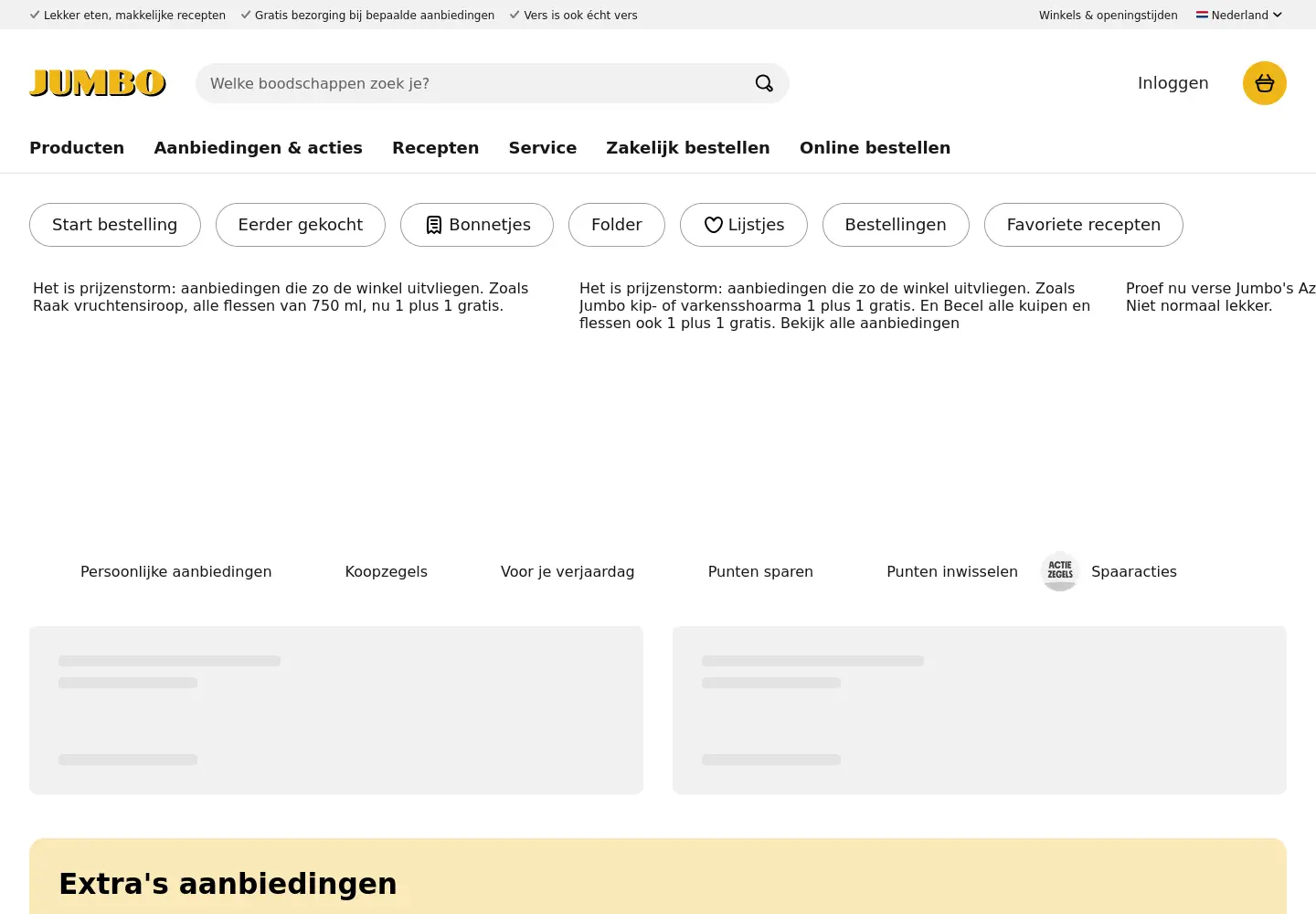 Screenshot of jumbo.com