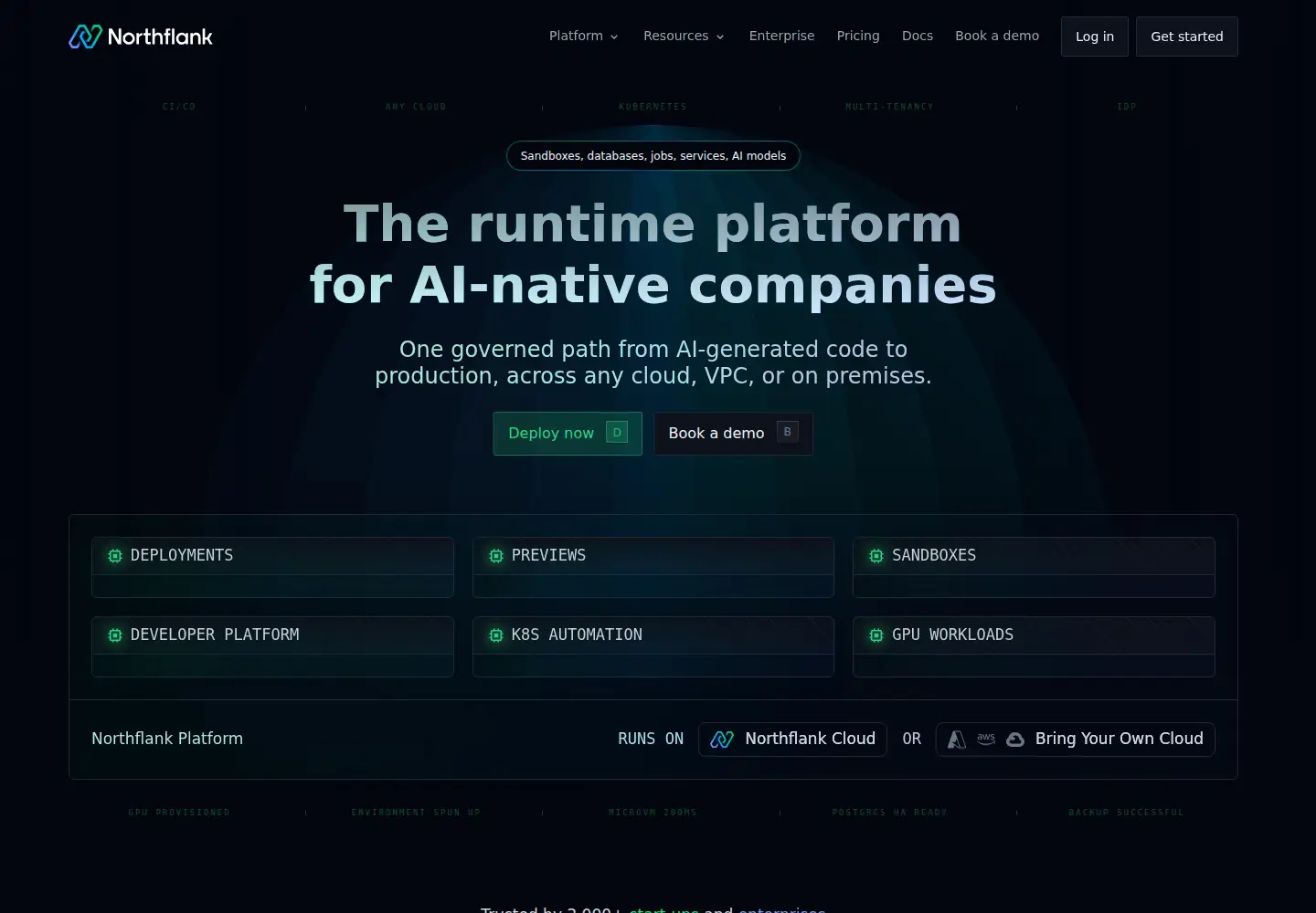 Screenshot of northflank.com