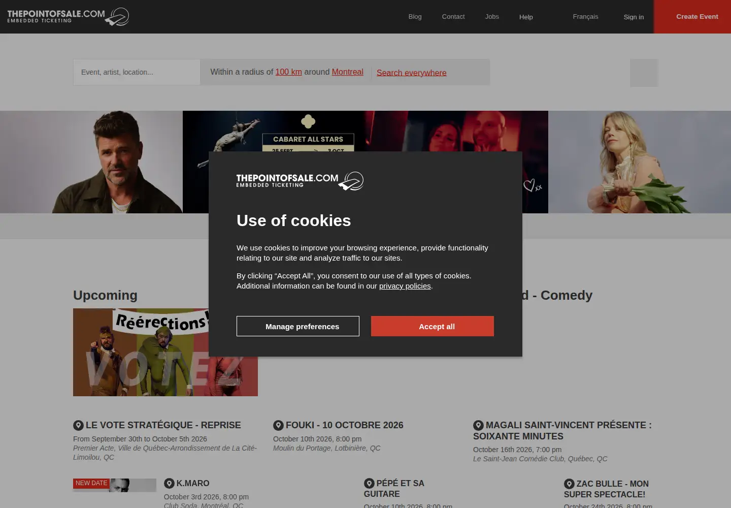 Captured homepage of thepointofsale.com in the current scan