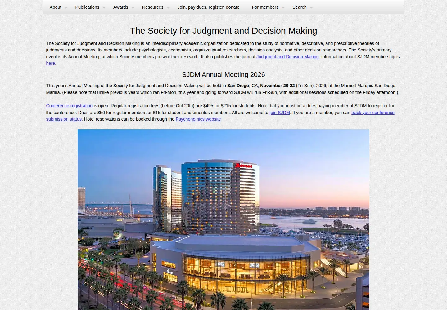 Screenshot of sjdm.org