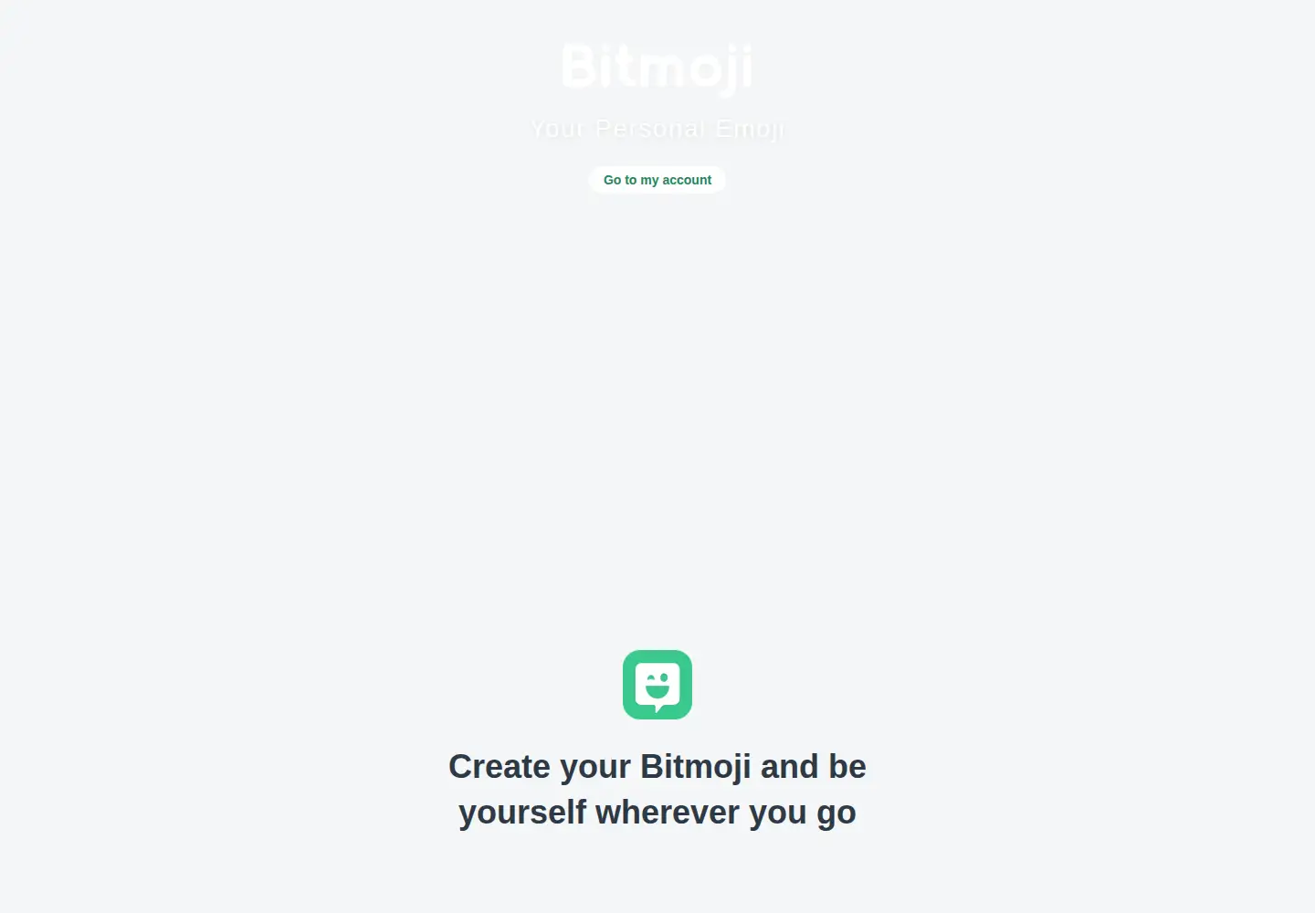 Screenshot of bitmoji.com