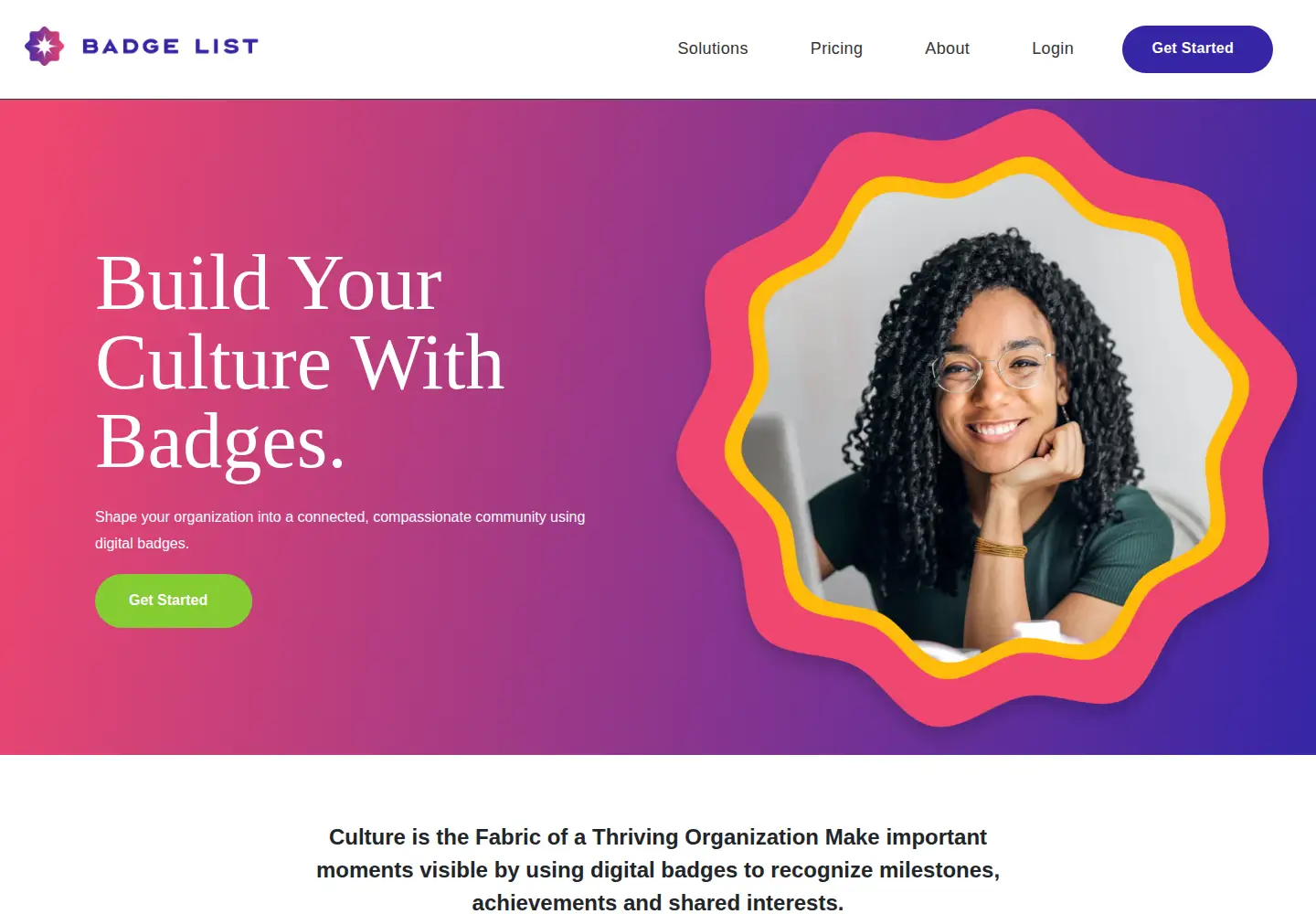 Screenshot of badgelist.com