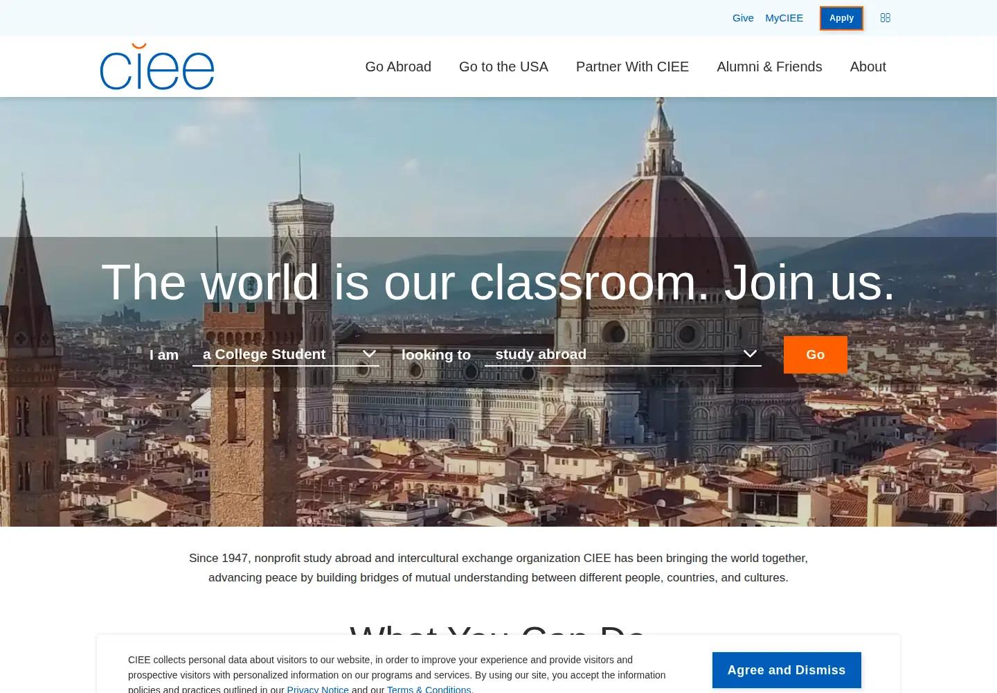 Screenshot of ciee.org