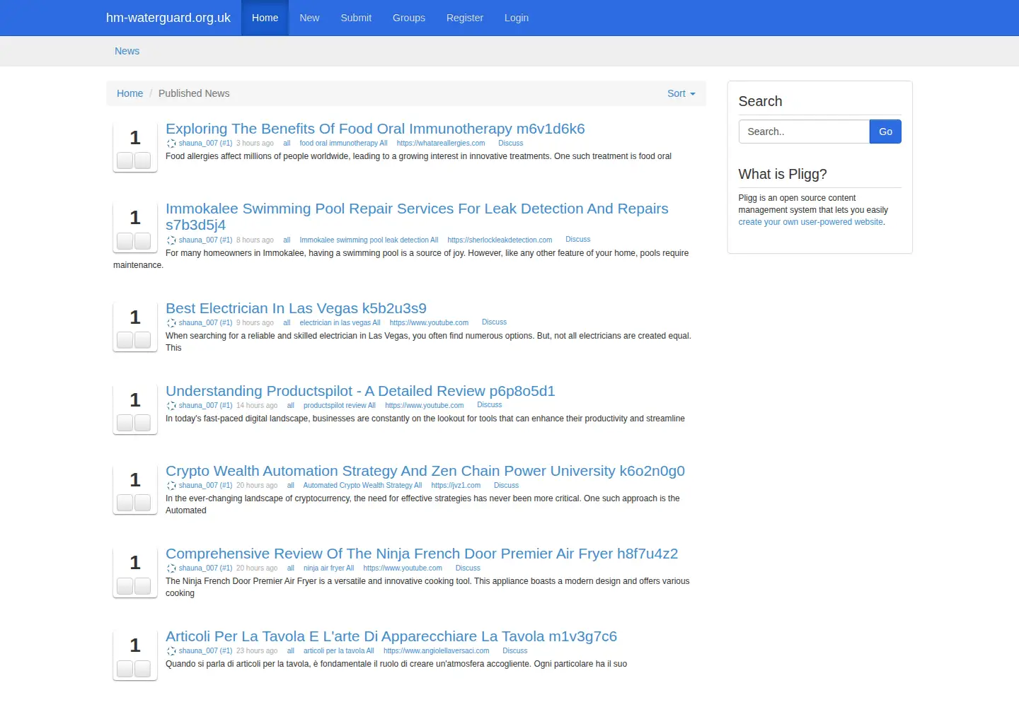 Screenshot of hm-waterguard.org.uk
