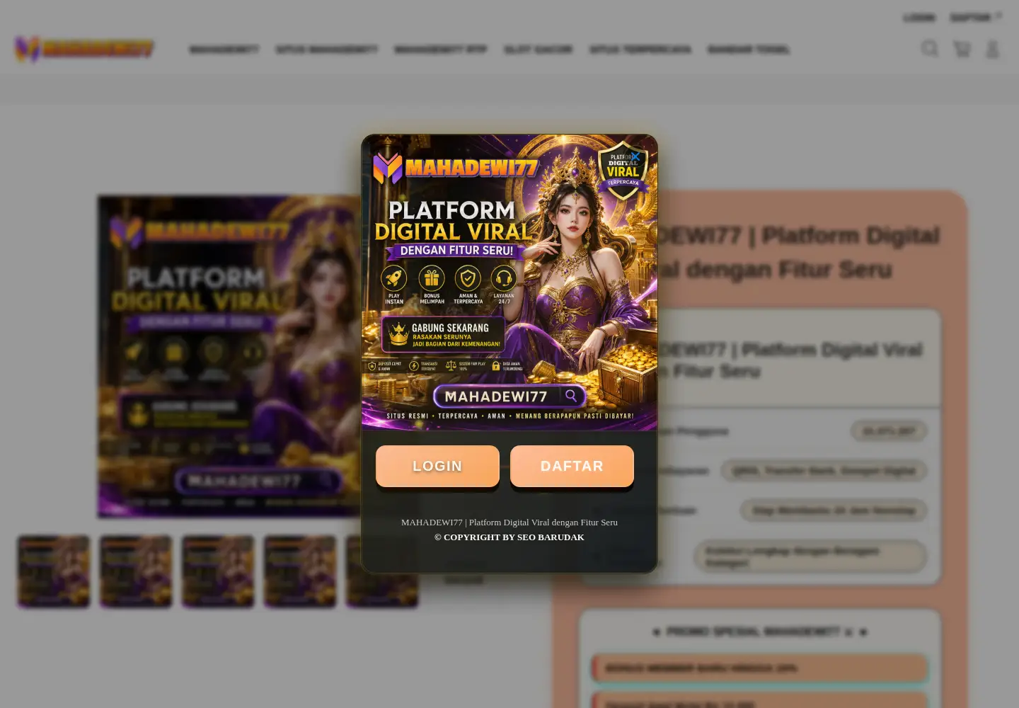 Screenshot of adventurervs.net